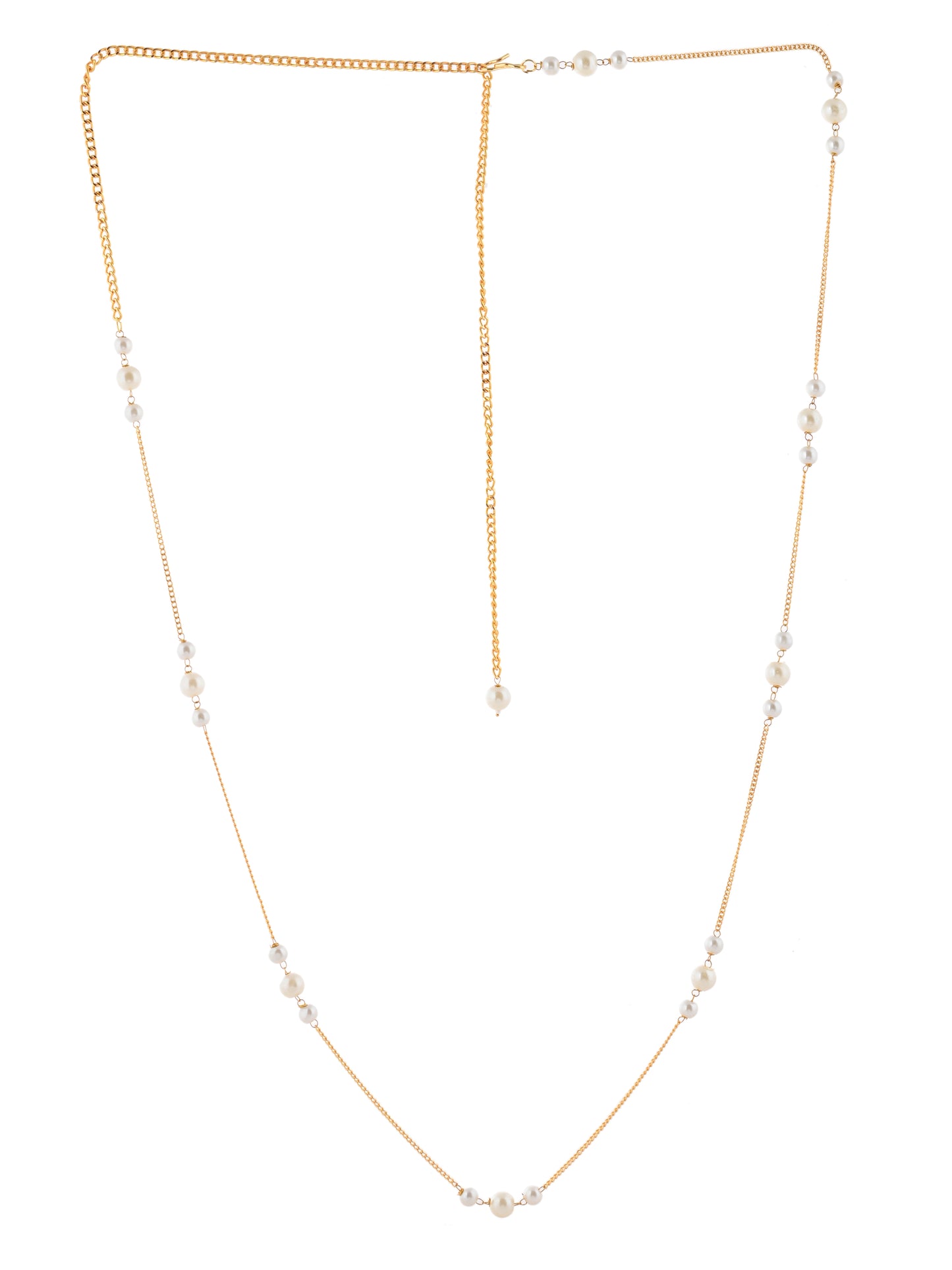 Gold & Pearl Saree Waist Chain | Ethnic Waist Jewellery