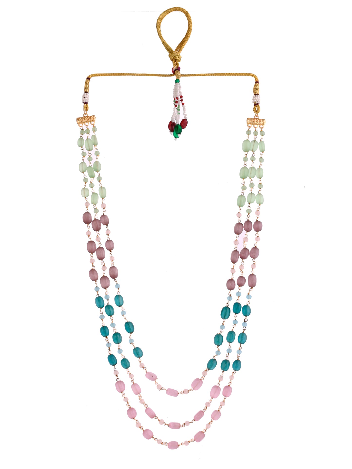 Multi-Colored Beaded Necklace For Women & Girls