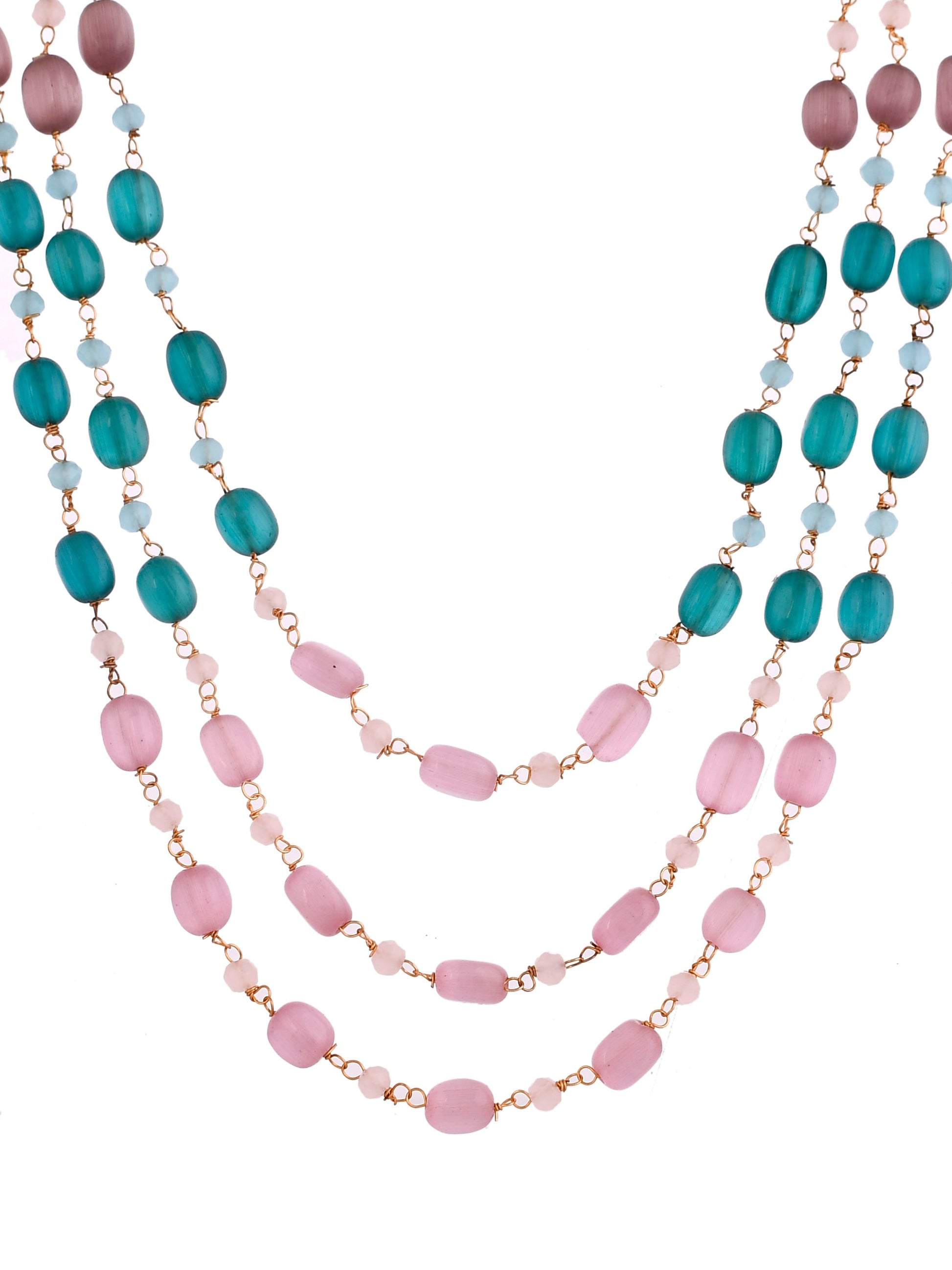 Multi-Colored Beaded Necklace For Women & Girls