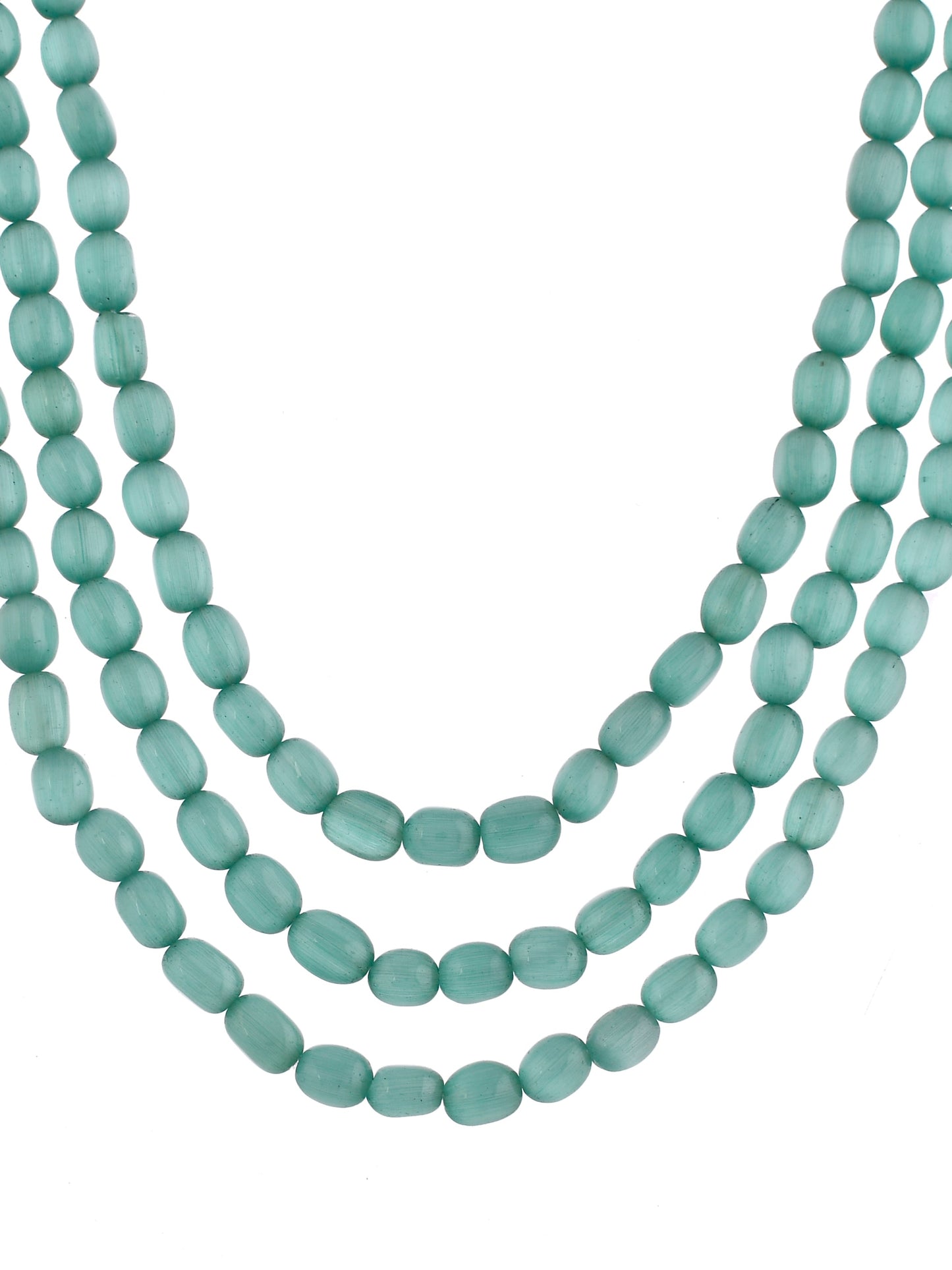 Multi Strand Turquoise Beaded Necklace For Women & Girls