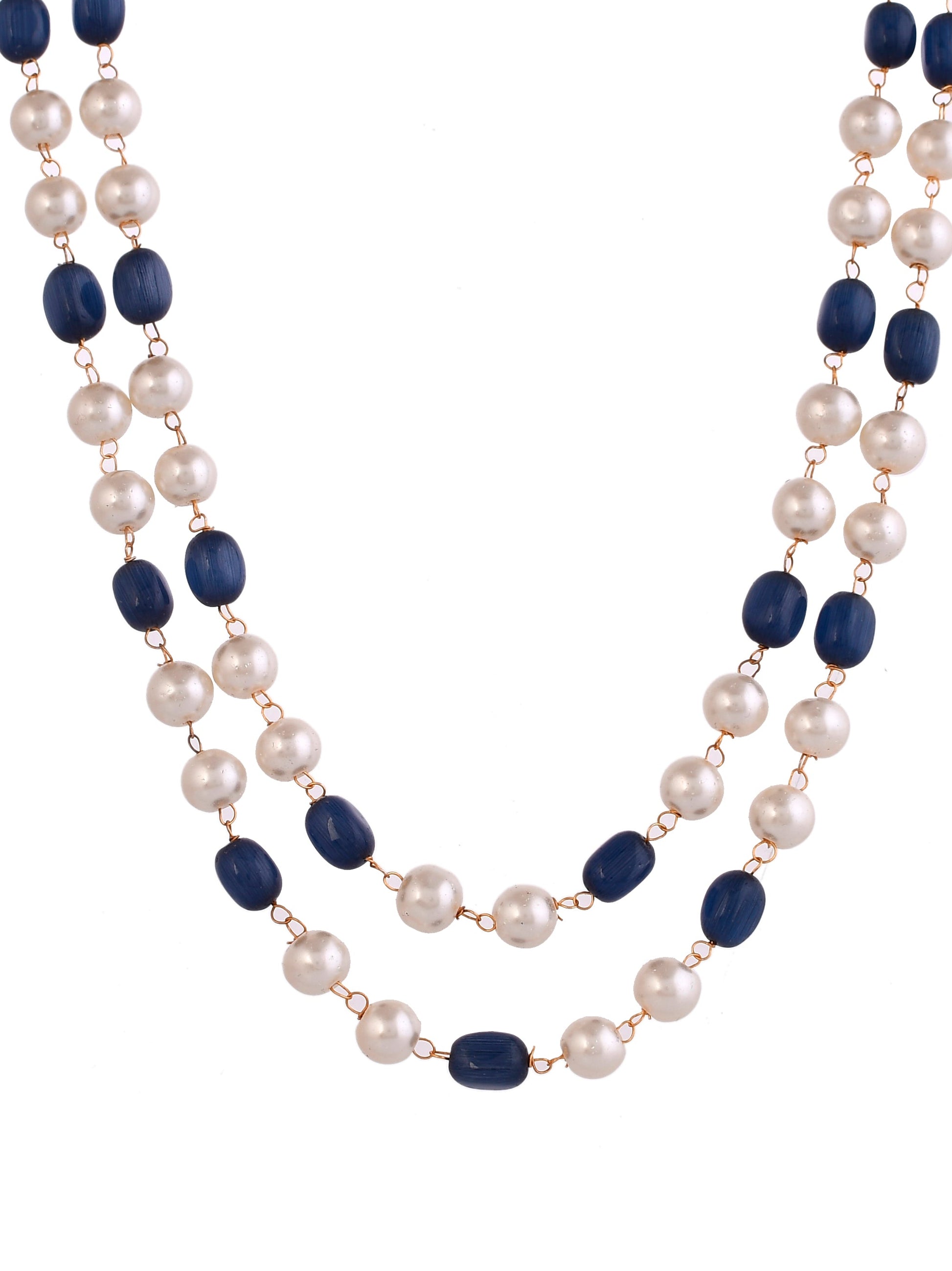 Pearl and Gemstone Necklace Set For Women & Girls