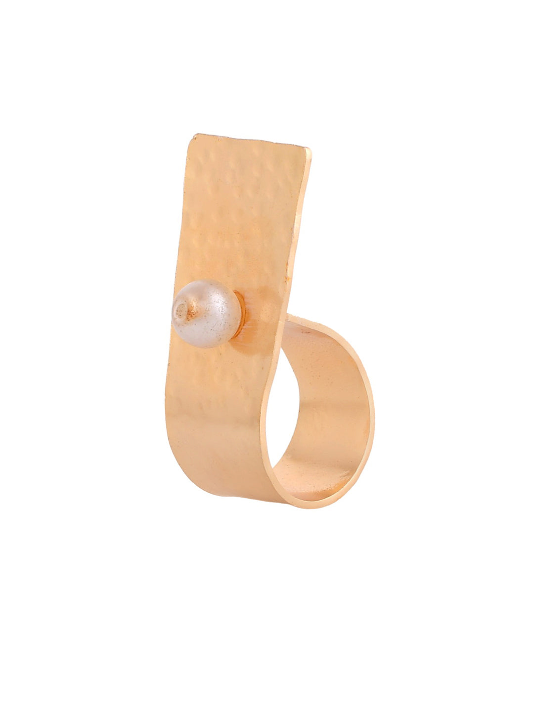 Gold Plated Pearl Ring For Women