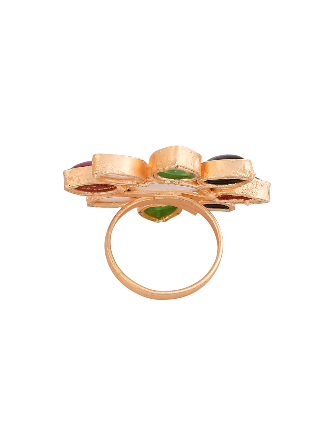 Multi Colour Flower Ring For Women