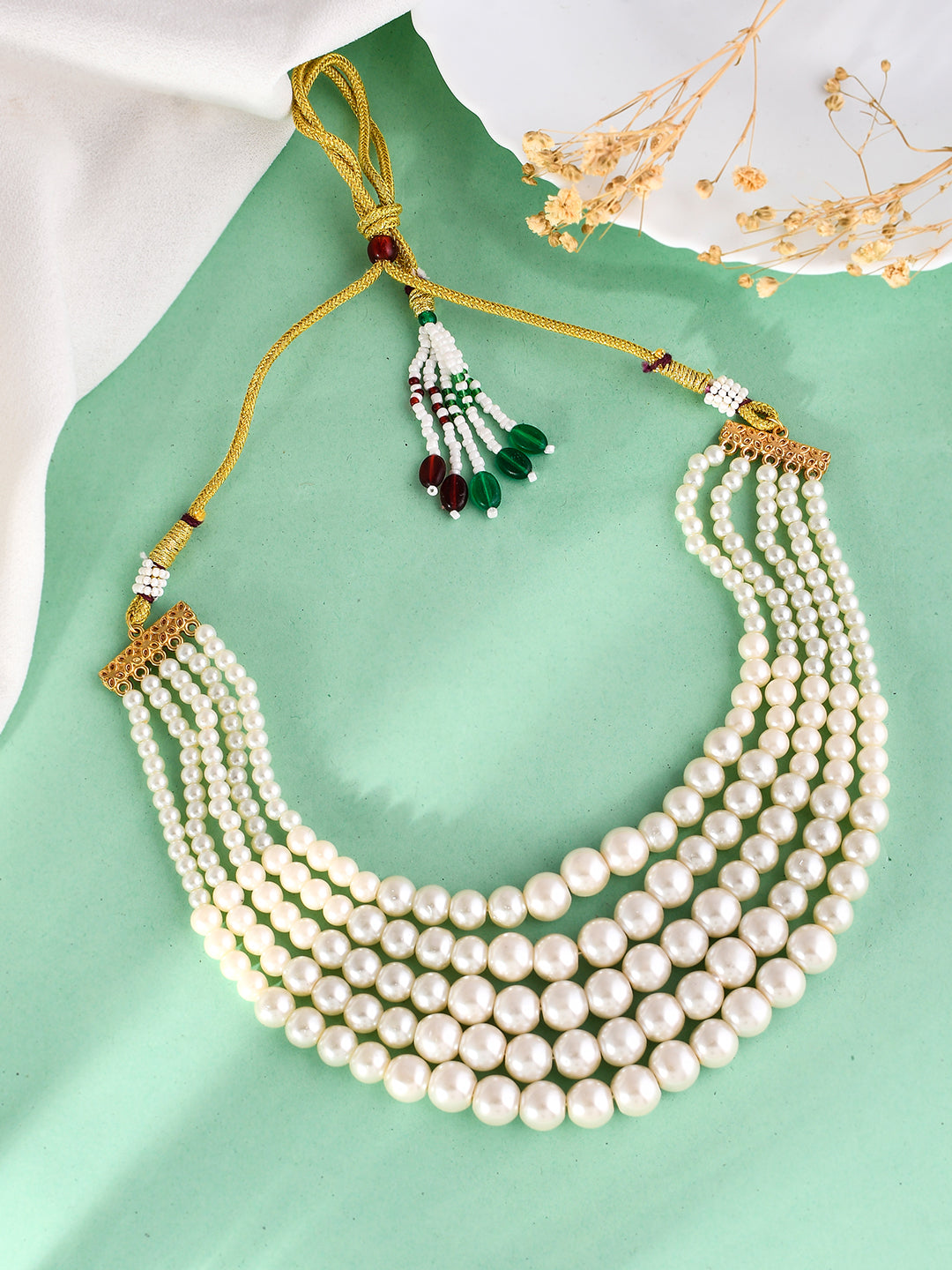 Multi-Strand Pearl Necklace For Women & Girls