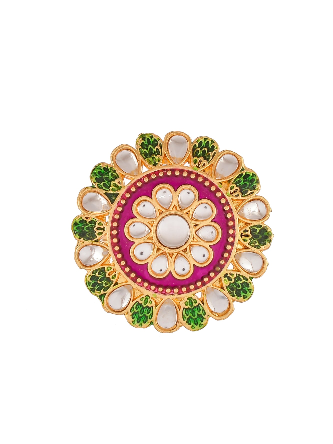 Set of 3 meenakari Ring