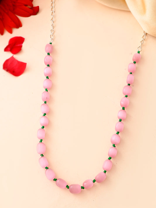 Pink Beads Necklace