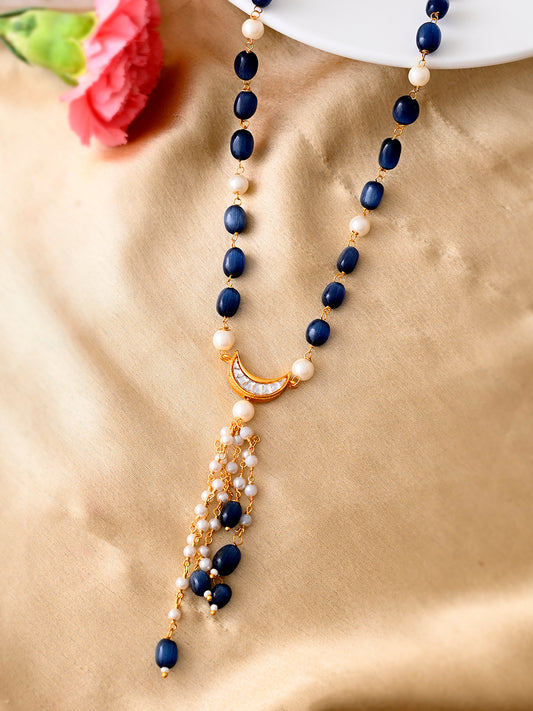 White Pearl& Beaded  Kundan Necklace