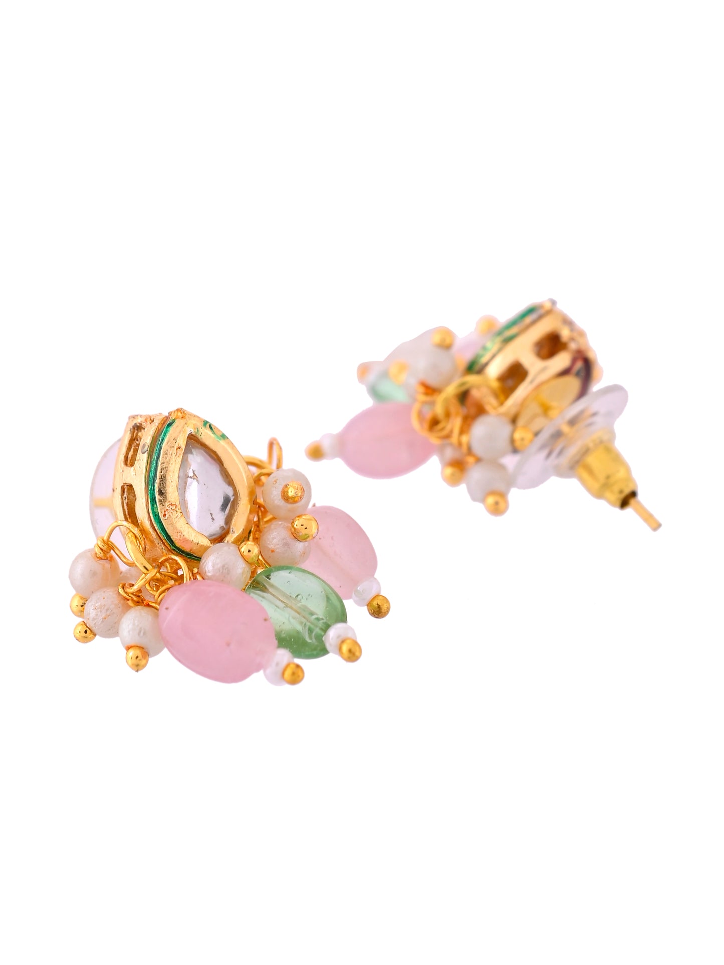 Kundan Floral Necklace Set With Earrings For Women & Girls | Ethnic Bridal Jewellery