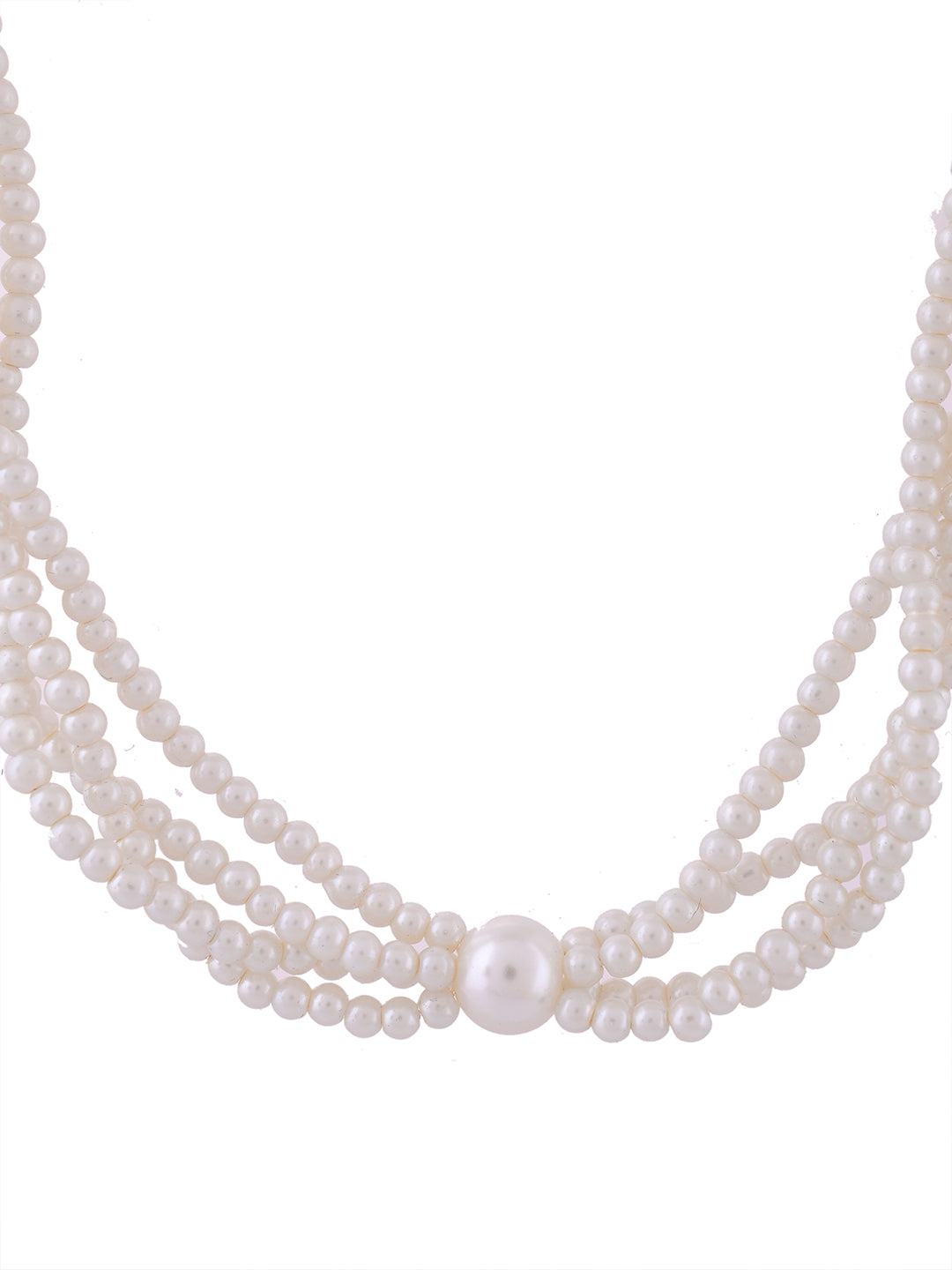 Kundan & Pearl  Necklace Set With Earrings For Women & Girls