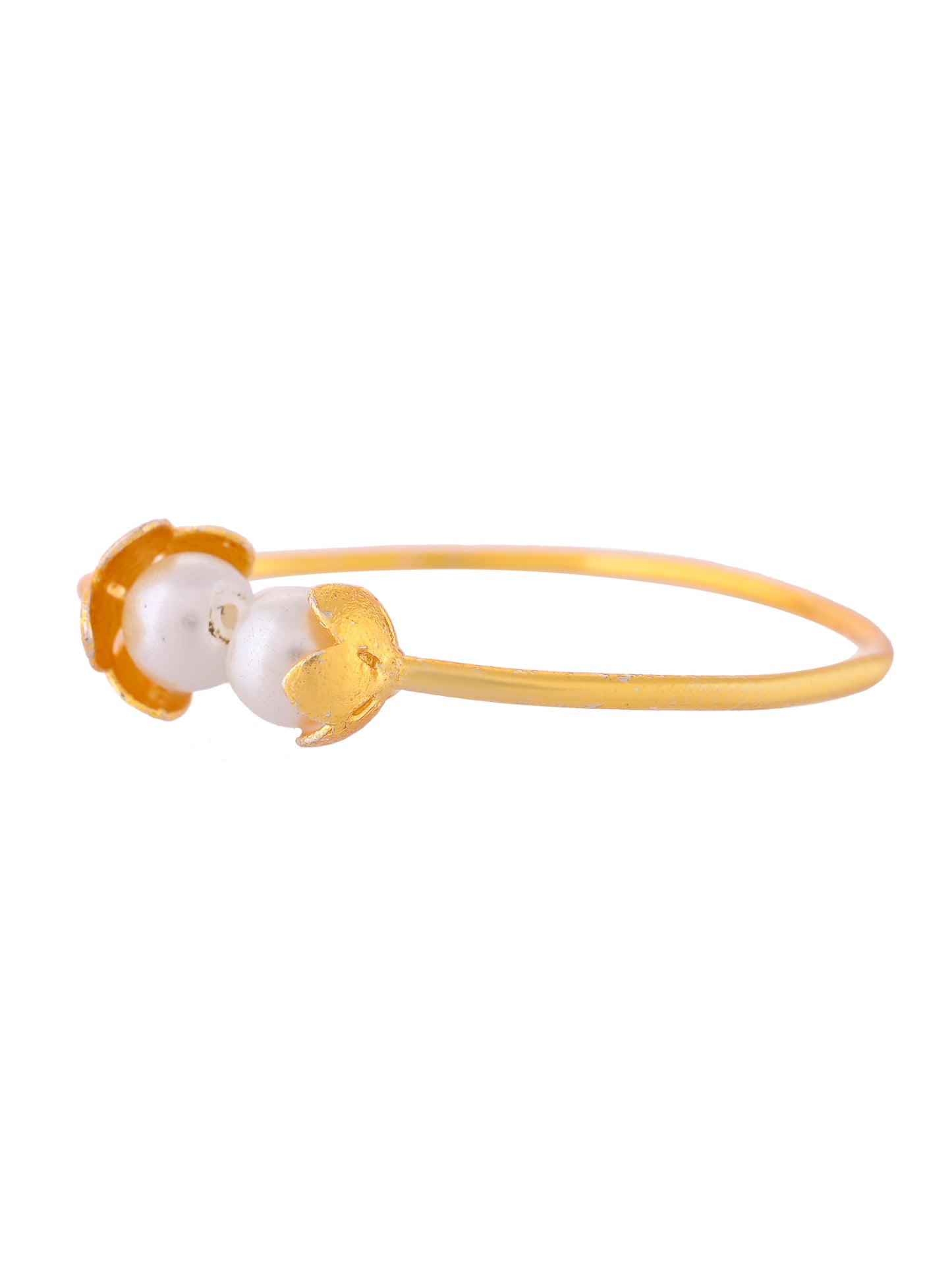 Gold-Plated Bracelet For Women | Pearl Jewellery | Stylish Fashion Jewellery
