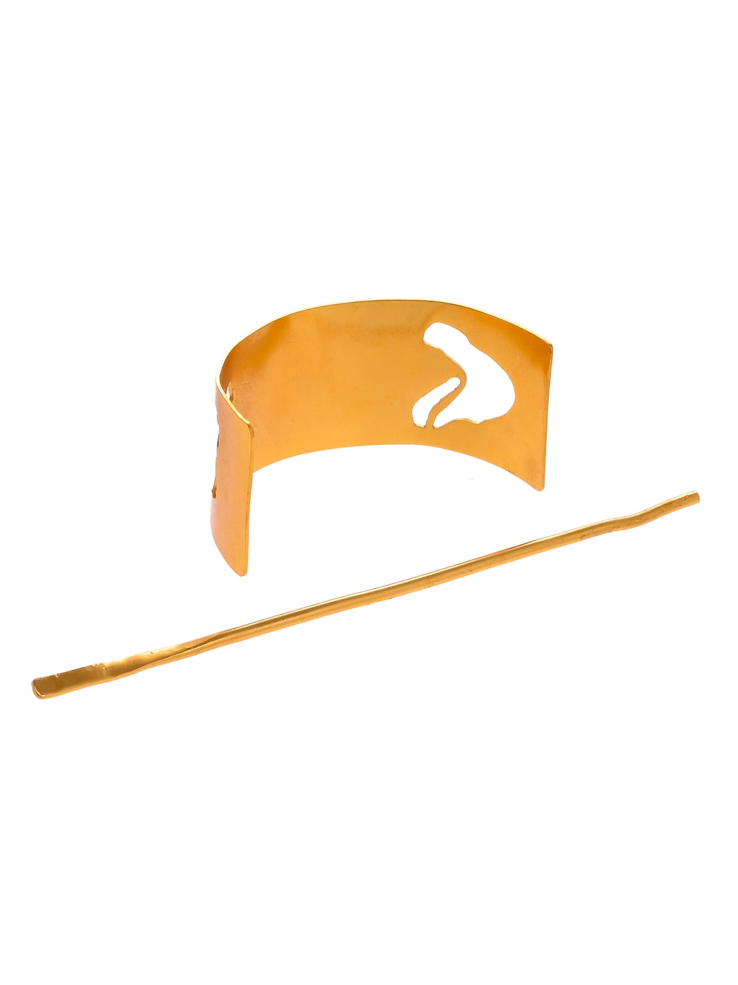 Gold plated Metalic Hair Stick | Hair Accessories For Women & Girls