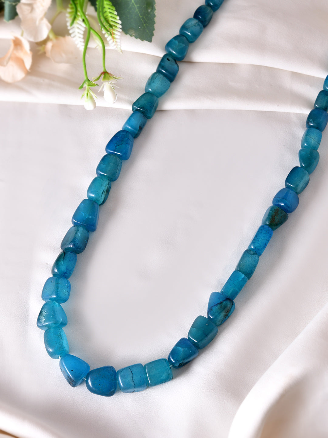 Traditional Blue Adjustable Necklace For Women | Ethnic Necklace & Mala