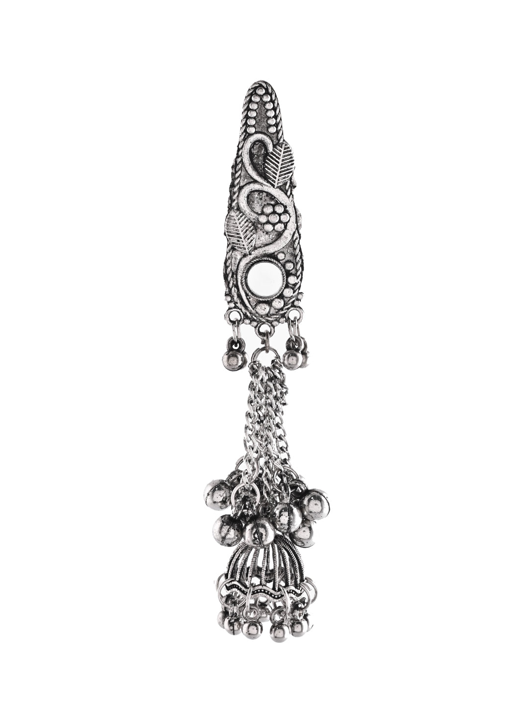 Oxidised Silver Saree Pin For Women Traditional Wear