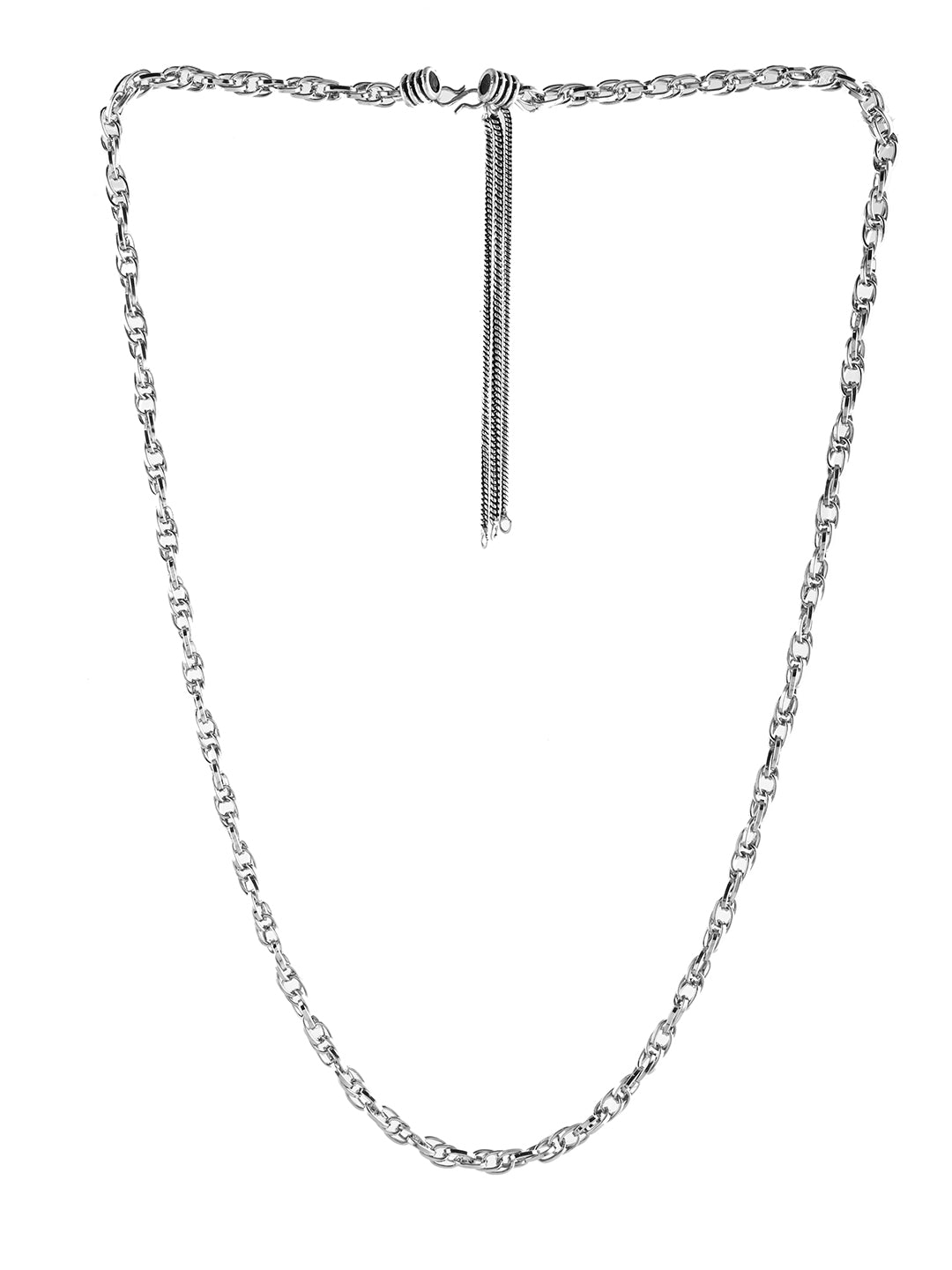 Lightweight Plain Silver Kamarband Waist Chain For Women