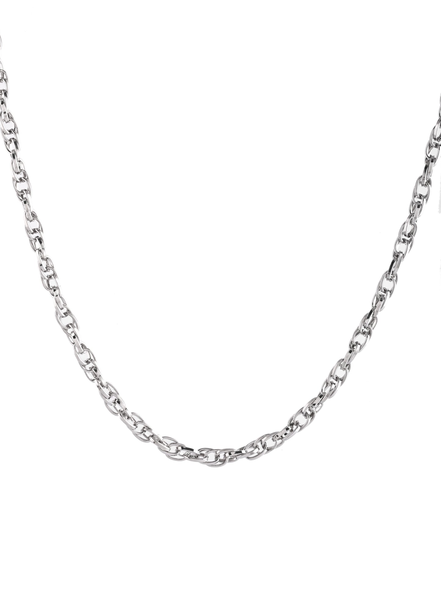 Lightweight Plain Silver Kamarband Waist Chain For Women
