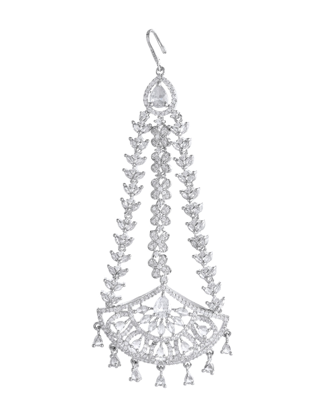 American Diamond CZ Paasa Maangtika for Women | Party & AD jewellery