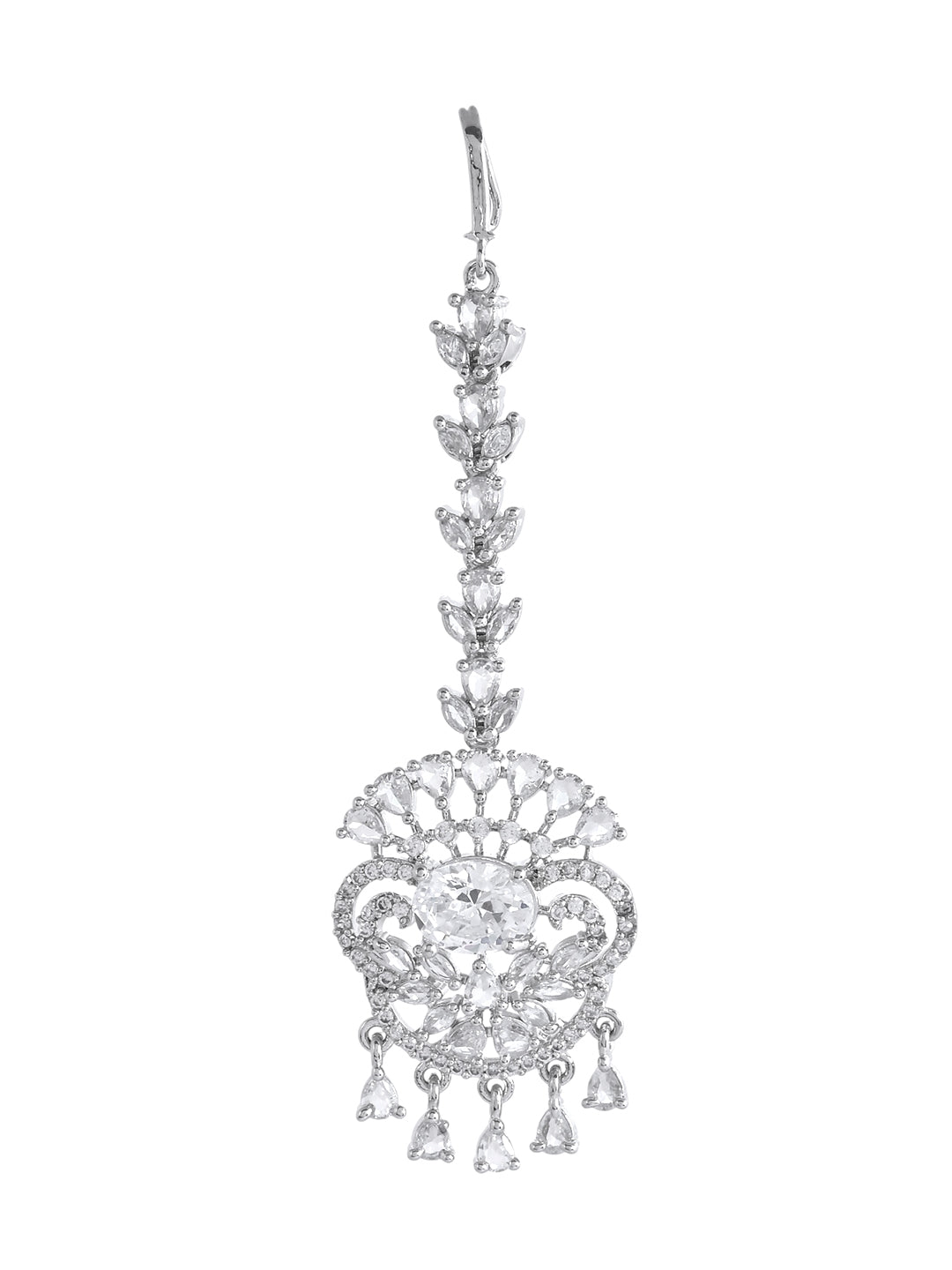 American Diamond  Bridal Maangtika for Women | Party & AD jewellery