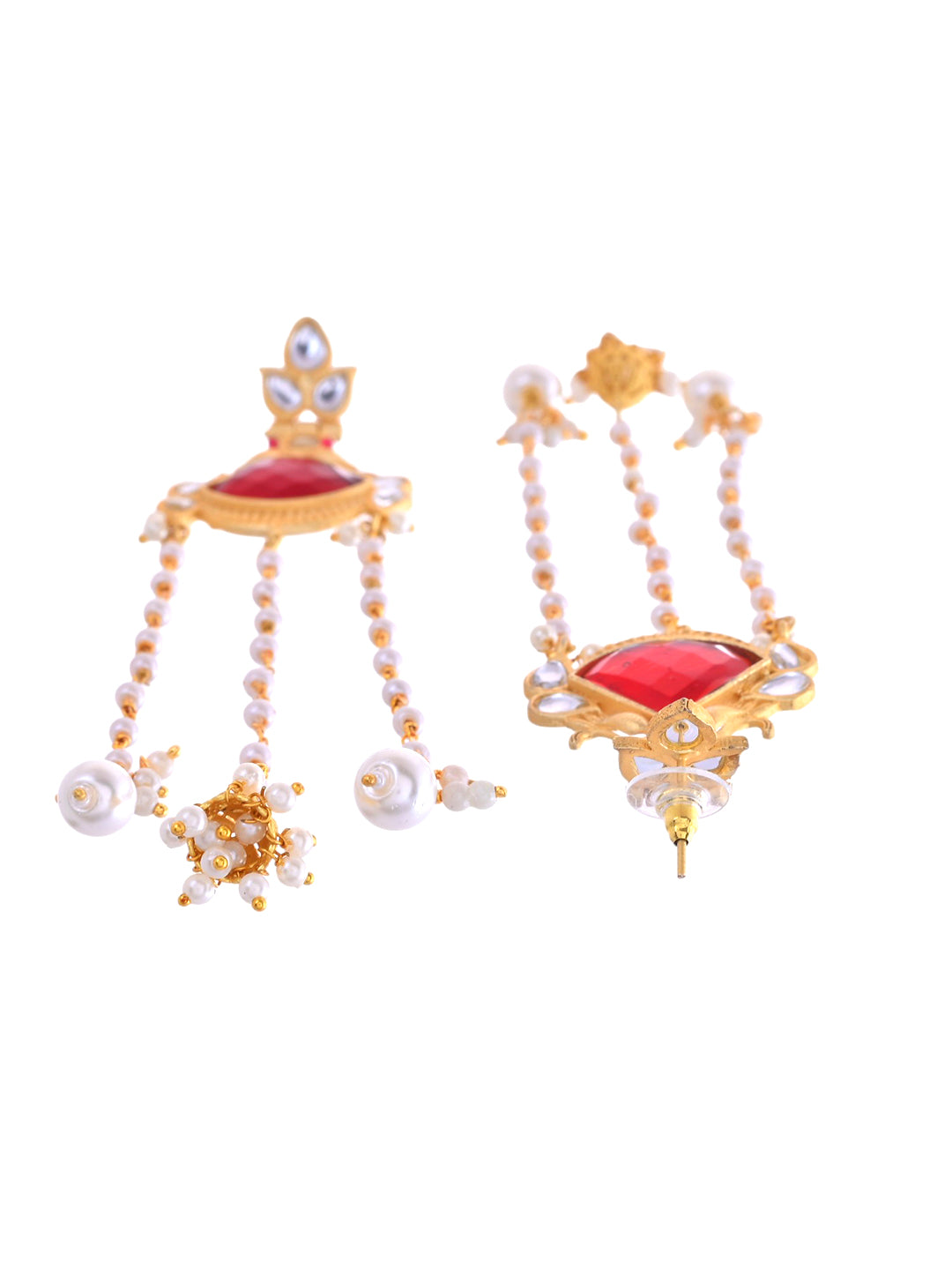Traditional Pearl Drop Long Jhumka Earrings for Women | Ethnic Bridal Jewelry