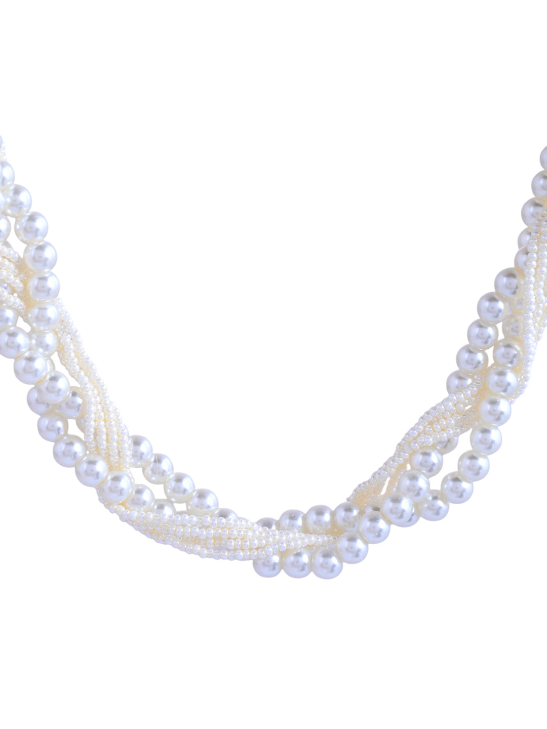 Pearl Layered Kundan Necklace Set With Earrings For Women | Ethnic Bridal Jewellery