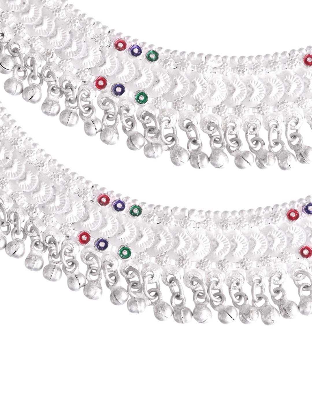 Silver-Plated Heavy Ghungroo Payal For Women | Ethnic Anklet