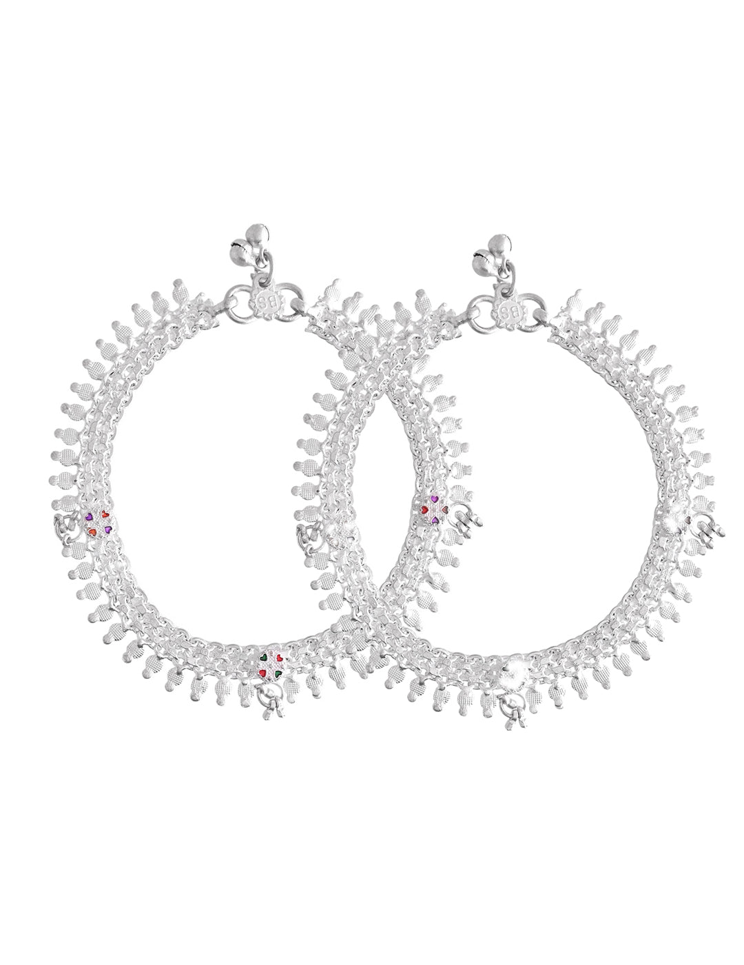 Handcrafted Silver Plated Anklet With Bead | Traditional & Party Wear Payal