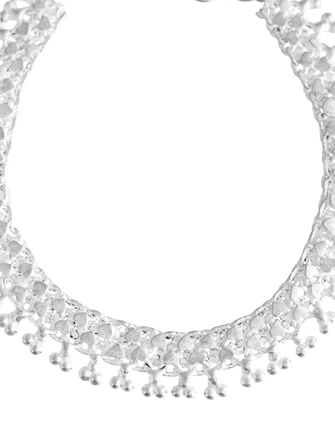 Ethnic Silver-Plated Ghungroo Broad Anklet For Women |Traditional Rajasthani Payal