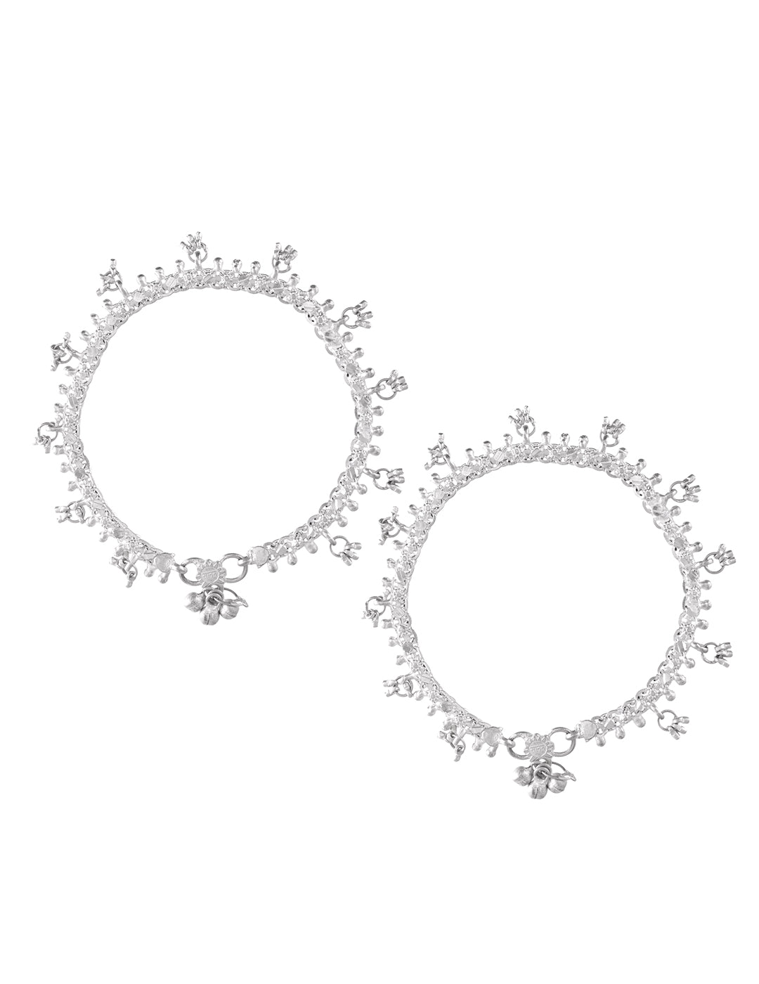 Traditional Silver Ghungroo Anklet For Women | Traditional & Party Wear Payal