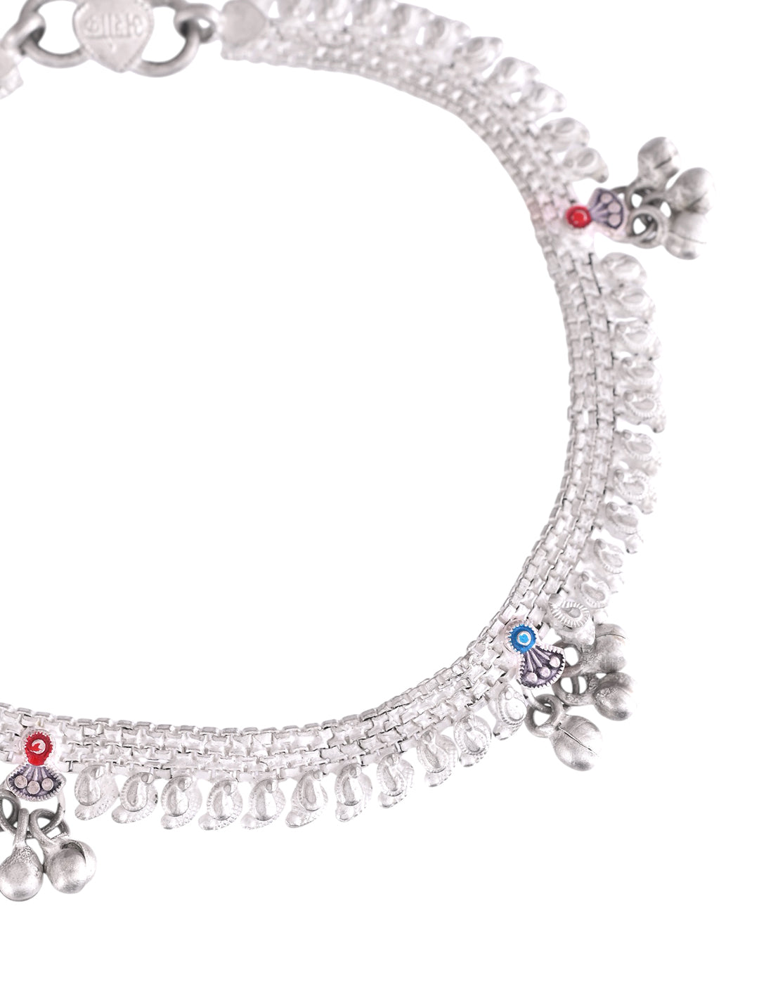 Silver-Plated Brass Ghungroo Anklet For Women |  Ethnic Payal Set