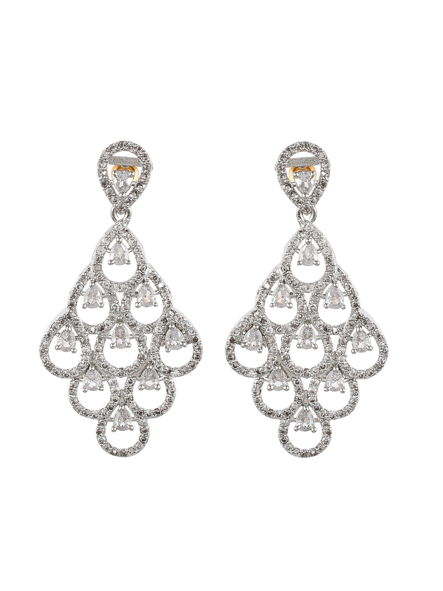 Classic American Diamond Dangler Earrings for Women