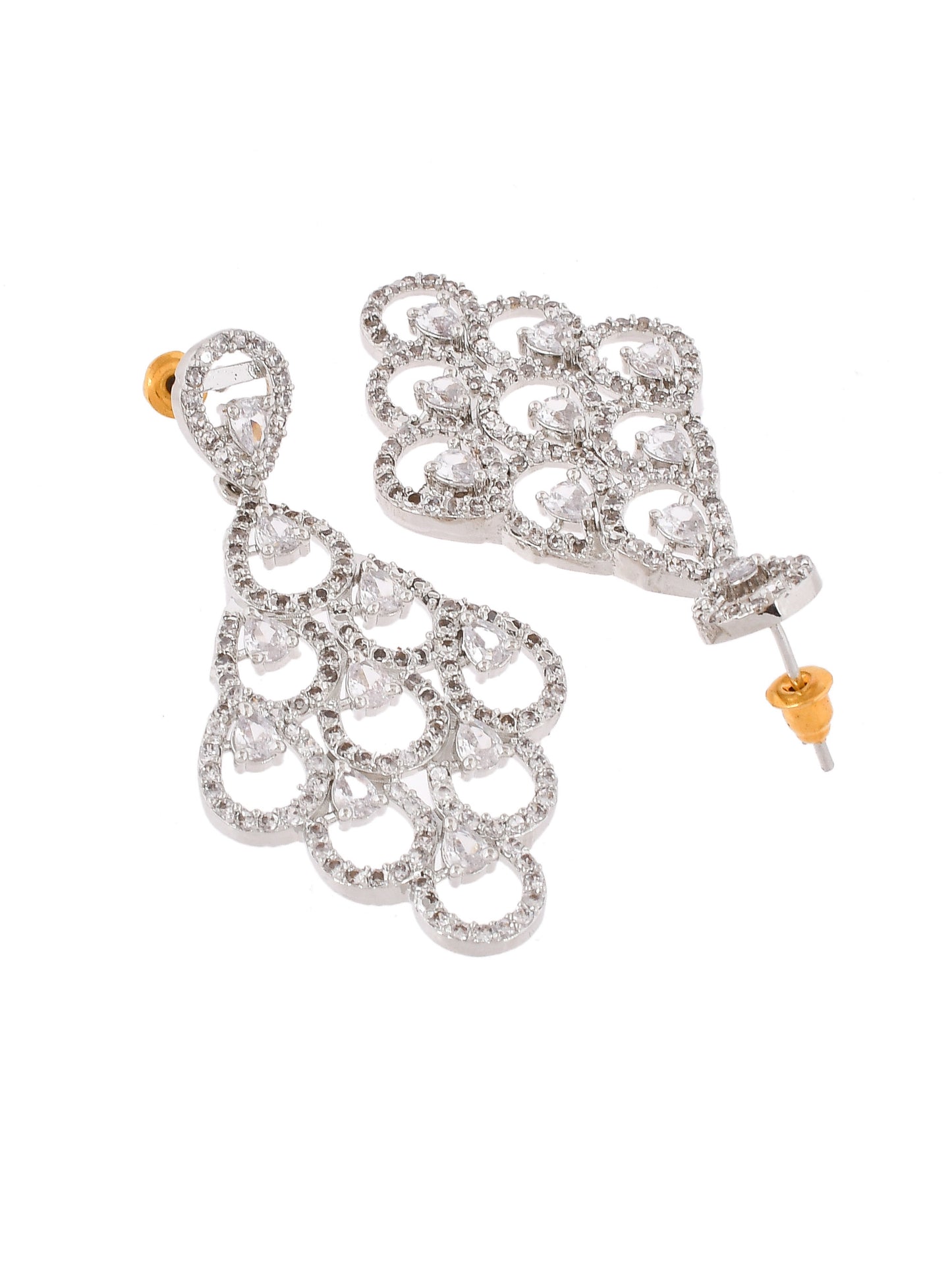 Classic American Diamond Dangler Earrings for Women