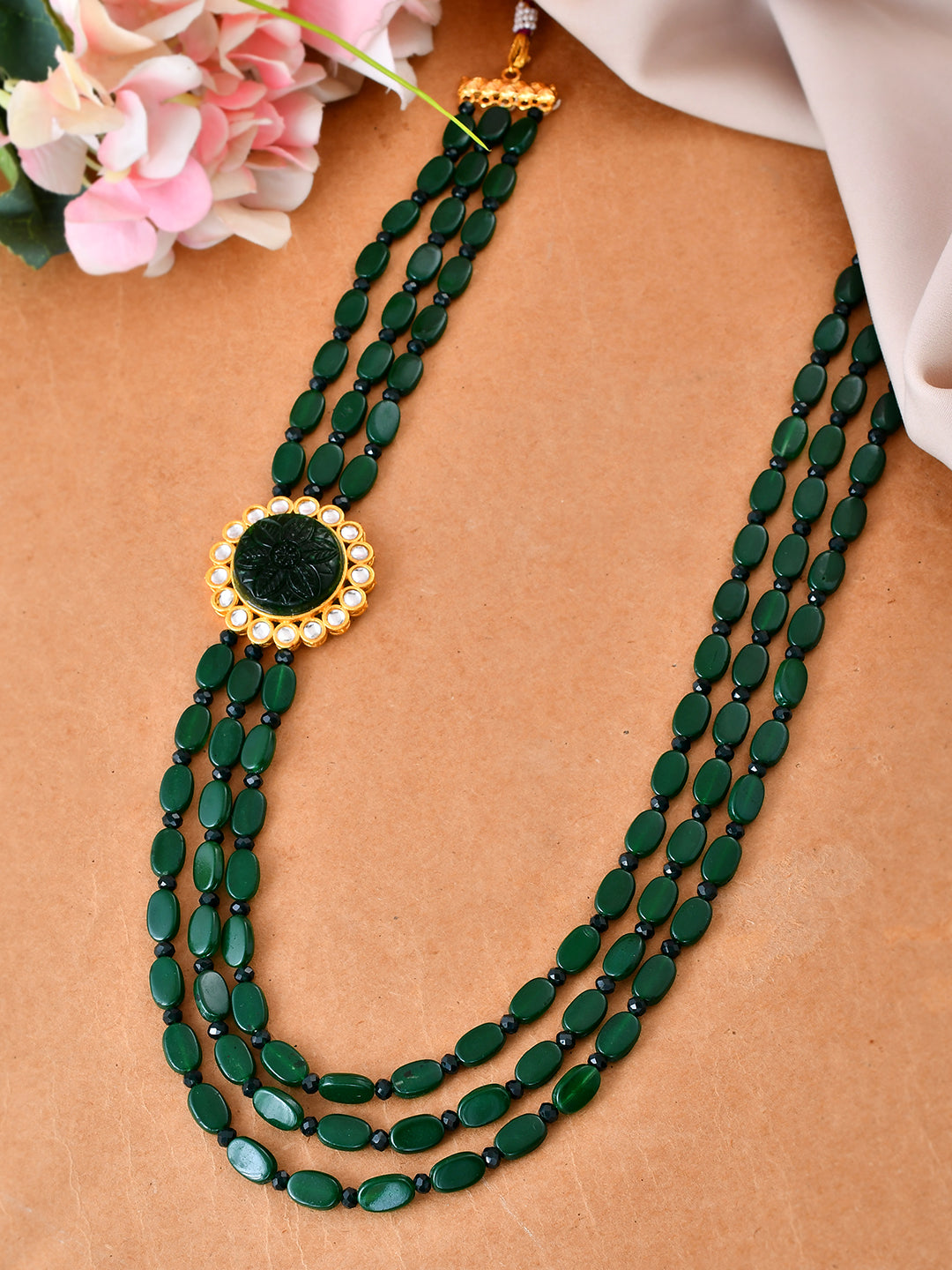 Handmade Beaded Multi-Layer Necklace For Festive & Wedding Wear For Women