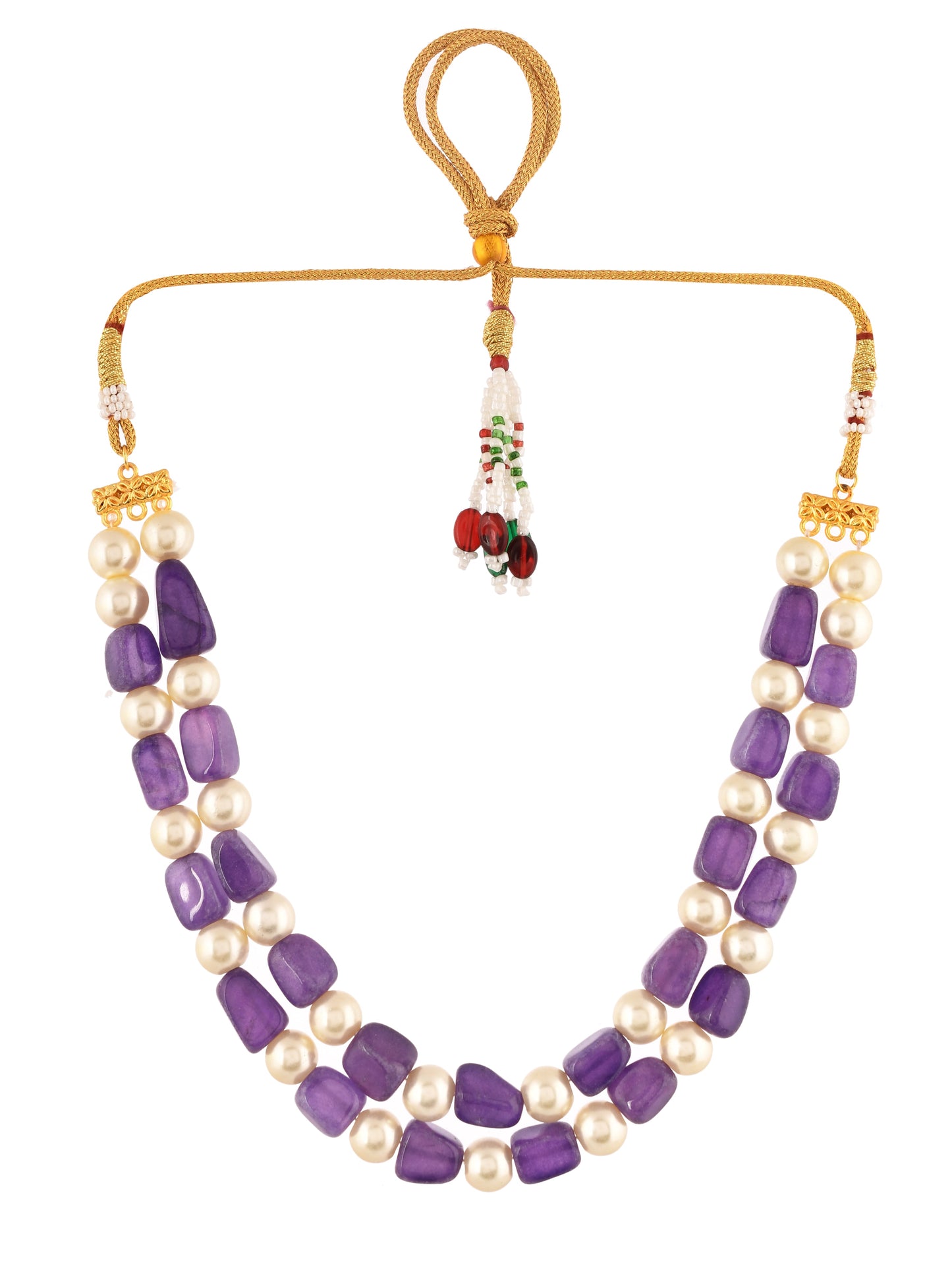 Pearl and Amethyst Necklace For Women & Girls