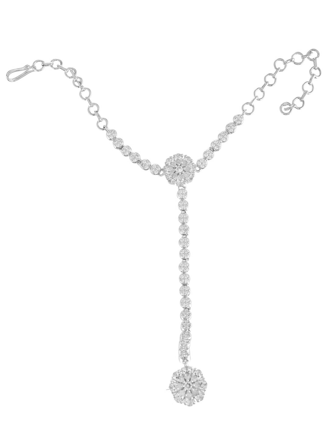 American Diamond Haathphool Bracelet Ring For Women | Party Wear Jewellery