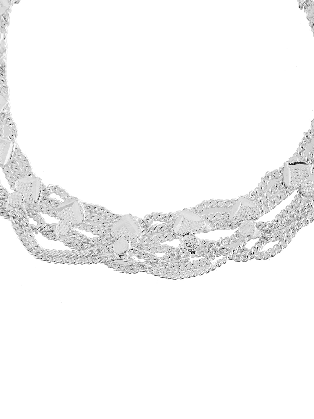 Traditional Silver Plated Bridal Payal | Ethnic Anklet Pair For Women