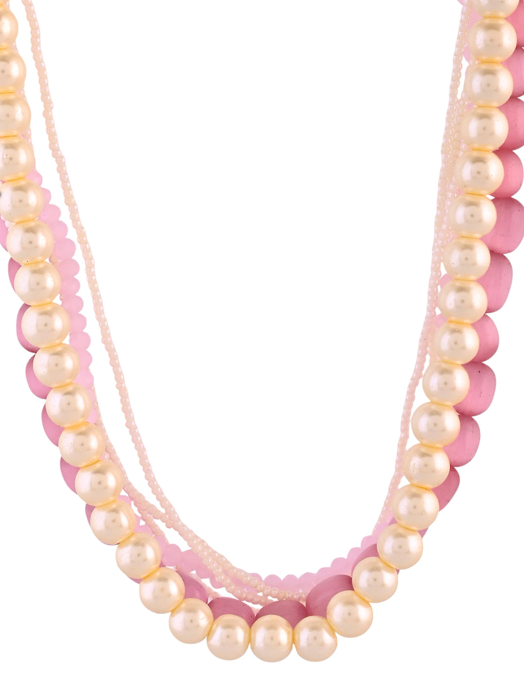 Festive Pink Beaded Haar Mala For Women | Ethnic Necklace For Women
