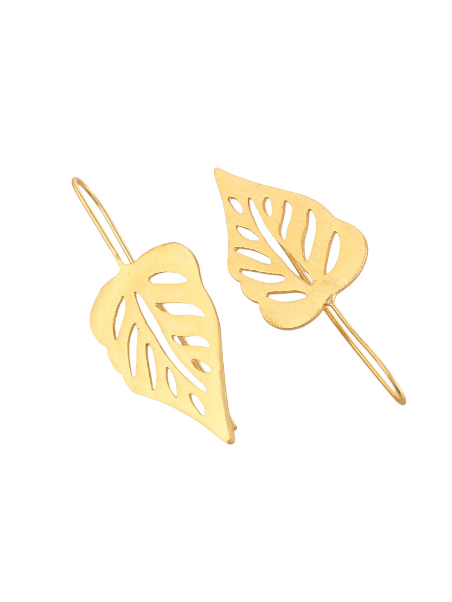 Elegant Gold Leaf Earrings