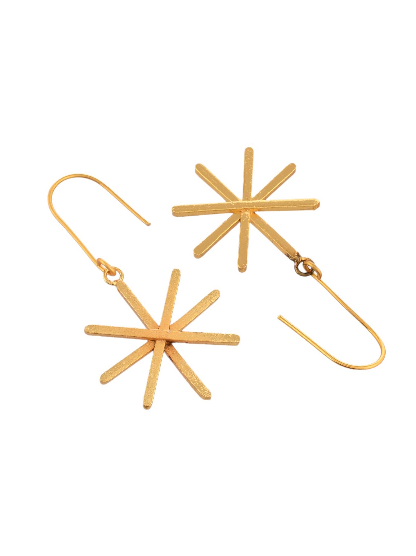 Radiant Gold Starburst Earrings