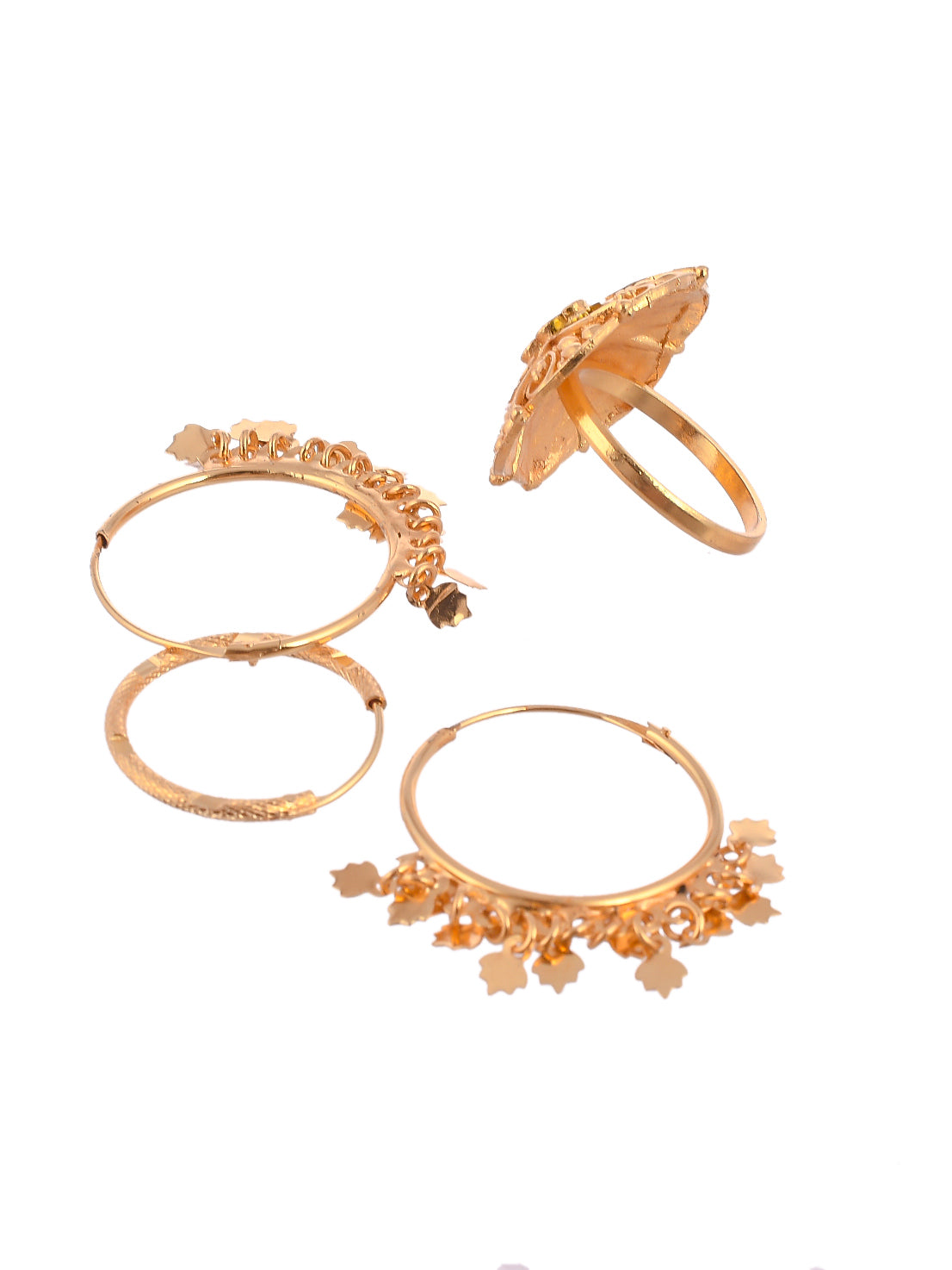 Shop Natural Stone Gold Circle Stud Earrings by JOHORI at House of  Designers – HOUSE OF DESIGNERS