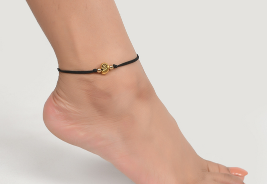 Affinity Charm Black Thread Anklet