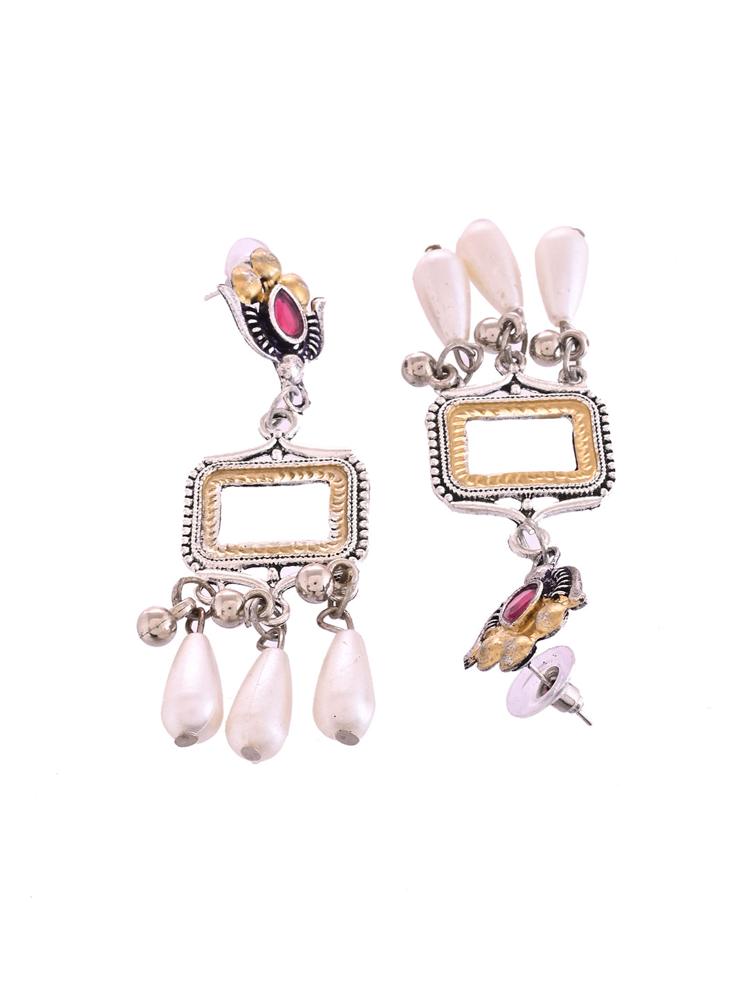 Traditional Oxidised Tribal Necklace Set With Earrings For Women | Boho Jewellery For Ethnic & Casual Wear