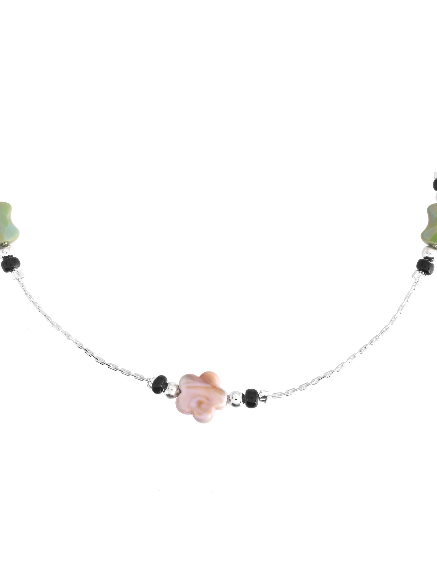 Silver-Plated Floral Beaded Anklet For Women | Traditional Indian Payal Set