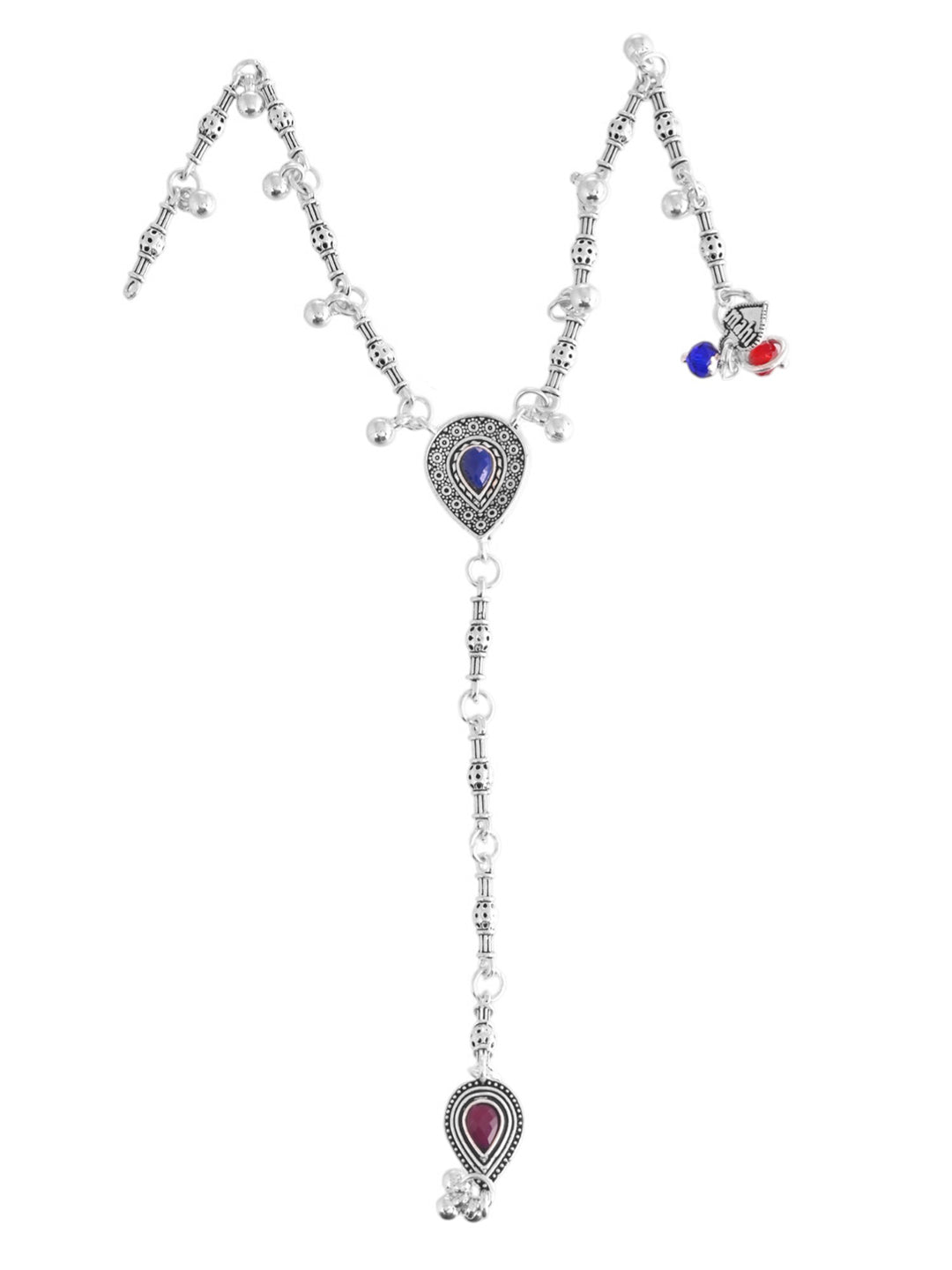 Traditional Silver-Plated Payal With Toe Ring For Women | Anklet & Bichiya Set