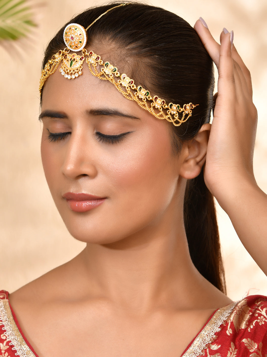Traditional Gold-Plated Matha Patti for Women | Wedding & Ethnic Accessories