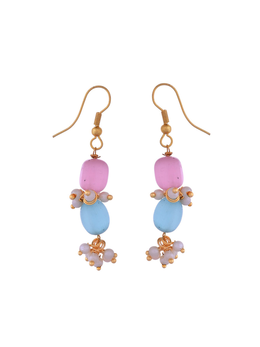 Gold-Plated Beaded Necklace & Earrings Set For Women | Handcrafted Pearl Jewellery | Festive & Ethnic Wear