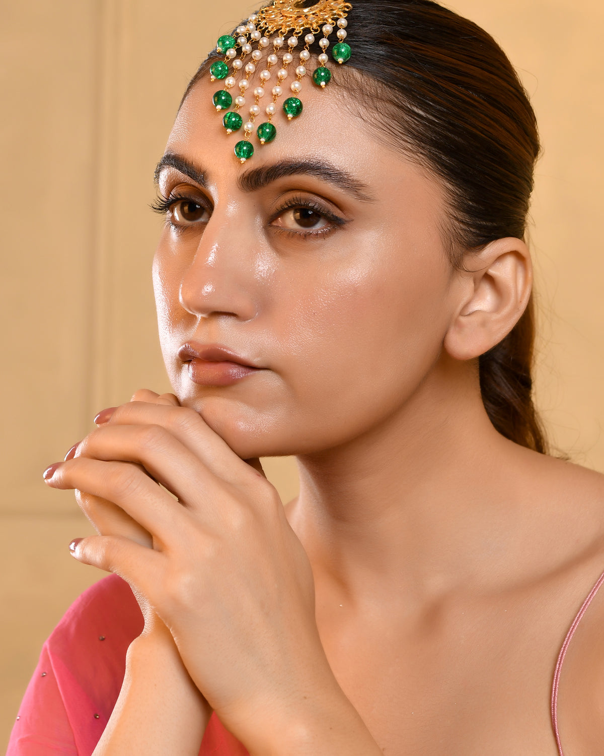 Beaded Hair Chain Jewellery for Women | Traditional Hair Accessory for Wedding & Festive Occasions