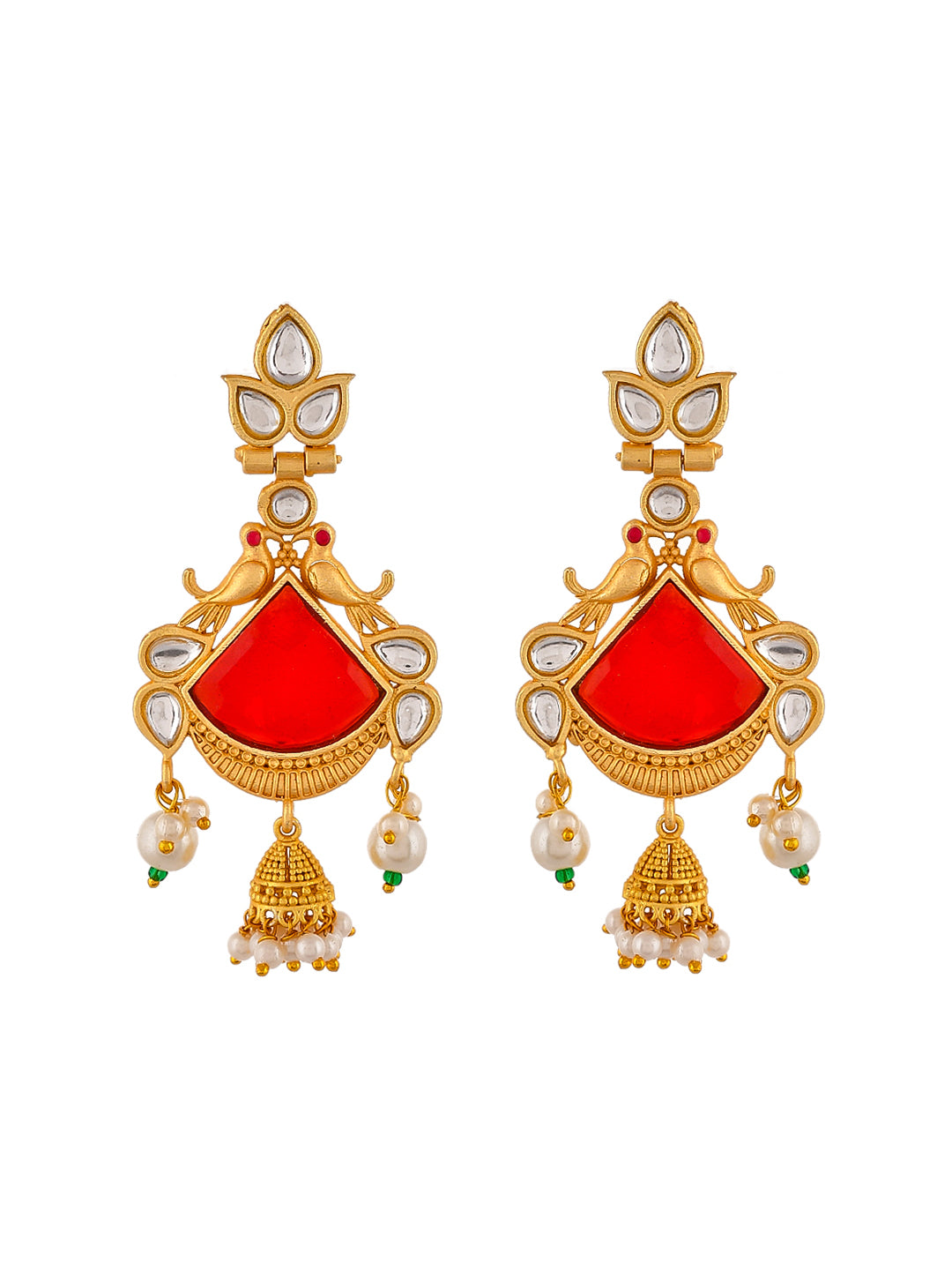 Kundan Ethnic Jhumka Earrings