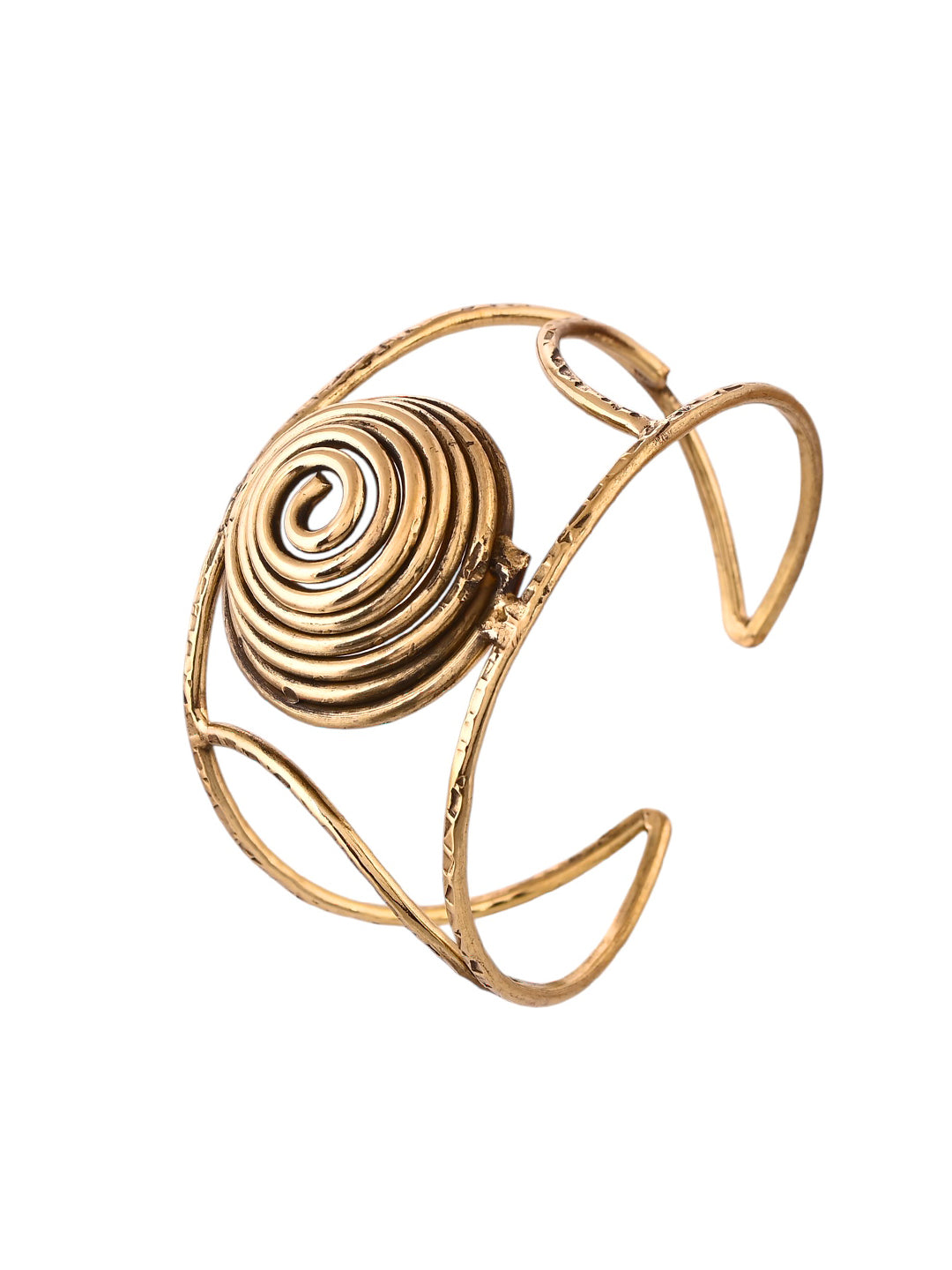 Golden Swirl Luxe Bracelet | Traditional & Ethnic Wear Jewellery