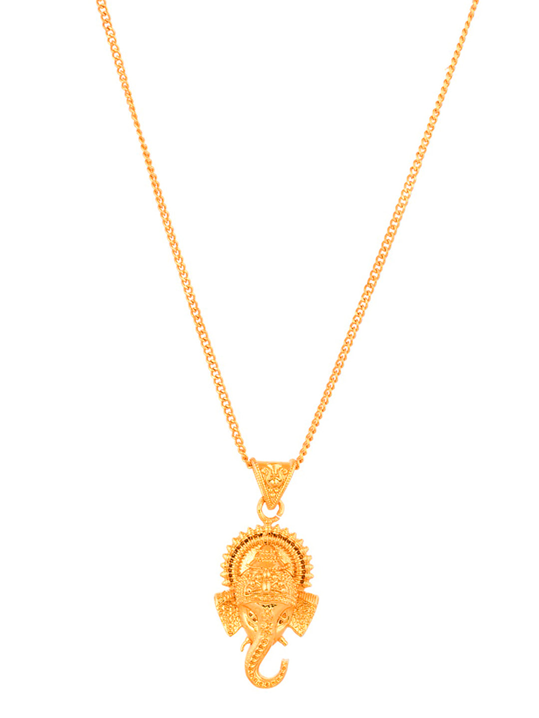 Gold tone Vighna Ganesh ji Pendant with for Women & girls