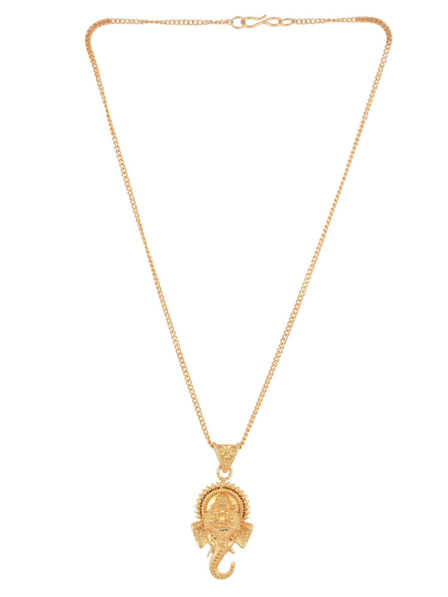 Gold tone Vighna Ganesh ji Pendant with for Women & girls