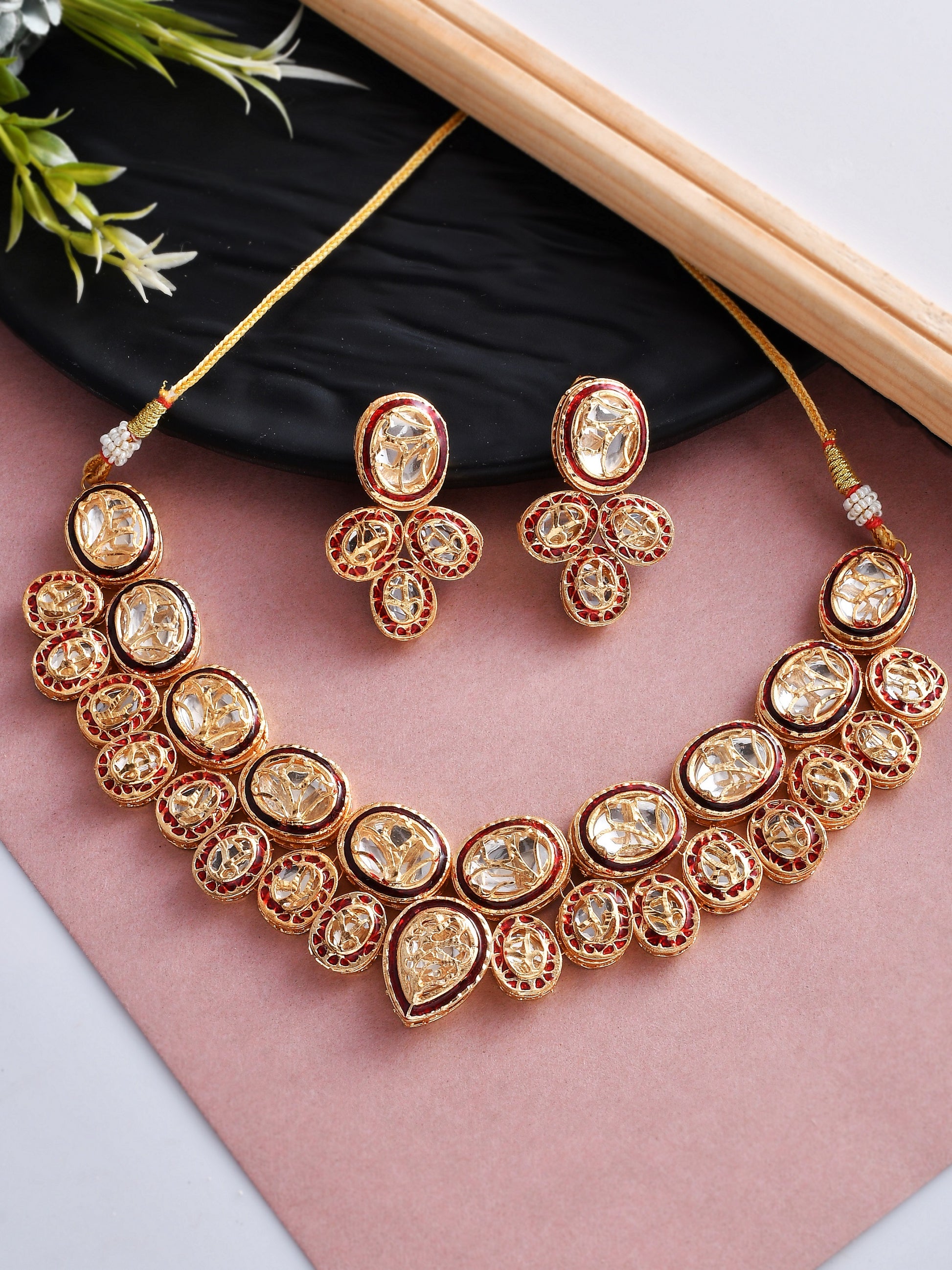 Buy Thewa Kundan Meenakari Jewellery Sets for Women Online at